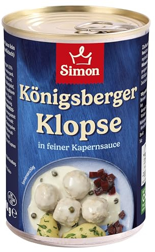 SIMON 4 Königsberger Klopse in Kapernsauce | traditionelle Rezeptur | 400g (Packung mit 10)