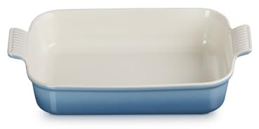 Le Creuset Pirofila rettangolare Tradition in gres vetrificato, 32 cm, 4 L, Chambray, 71102324340001
