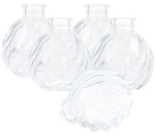 MUELODSIC 5stücke Teiliges Transparentes Glasvase Für Blumenarrangements Blumenvase Für Tischdeko Geeignet Für Hochzeiten Partys Und Dekorative Anlässe