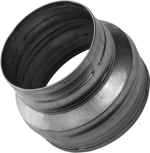 Vent Systems Adattatore di riduzione per tubi da 160 mm a 150 mm, connettore riduttore per sistemi di ventilazione HVAC, tubo di scarico, connettore per condizionatore d'aria
