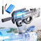 Pistola de Agua Eléctrico,Pistola de Agua Automática,Electric Water Gun,Juguete para Jardin Playa Piscinas (Negro, P90)