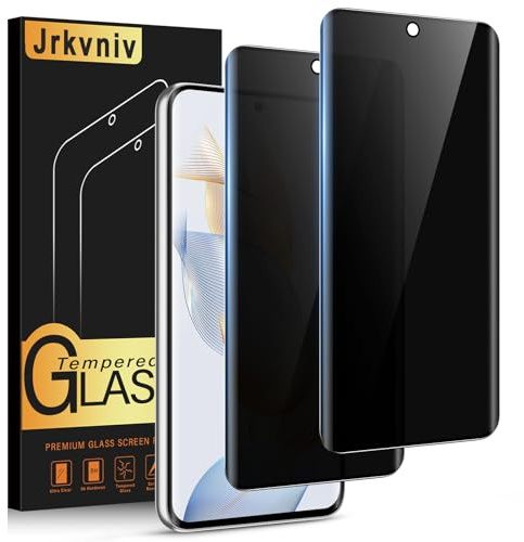 Jrkvniv Privacy Pellicola per Honor 90 5G Vetro Temperato Anti Spy Durezza 9H Vetrino Protettiva Anti-Graffio Senza Bolle Ultra Resistente Anti-Impronta Anti-Spia Protezione Schermo,2 Pezzi