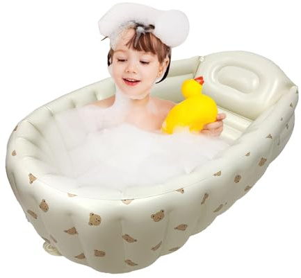 gonflable pour : piscine de bain portable pour tout-petits avec | Mini piscine d'air pour garçons et filles, bassin de douche de voyage pour bain de bébé, usage interne