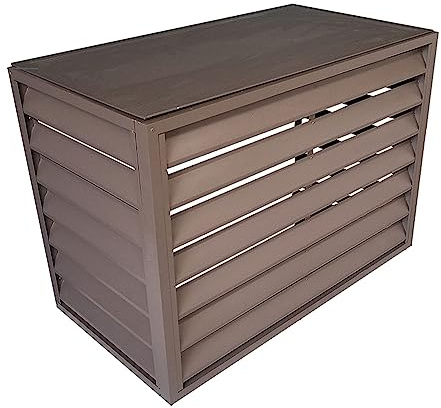 Mini cubierta de aire acondicionado dividida para unidades al aire libre de aluminio resistente y protección de bomba de calor, antirrobo, reducción de ruido, resistente a la intemperie, uso en