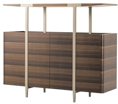 OGOODLE Barschränke für Zuhause Weinschrank for das Wohnzimmer, Esszimmer, Seitenschrank, dekorative Vitrine, Weinschrank aus Glas Spirituosenschrank(A)