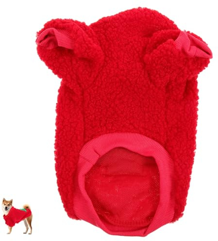 Toyvian Hundemantel Weihnachten Bequeme Kleidung für Hunde im Winter Warme Haustierkleidung für Weihnachtsfeiern Atmungsaktive Outdoor-hundekleidung für Spaziergänge und Partys
