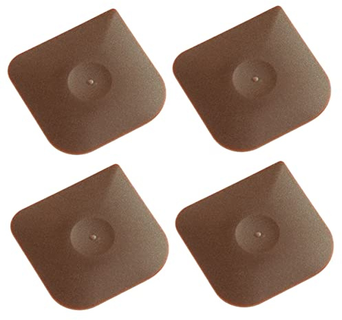SAFIGLE Dish Scraper Set with Anti-Drop and Wear-Resistant Features 4pcs Brown PC Material for Kitchen and Home Use for Cleaning Grill Pans, Cast Pans and Bread Cutting