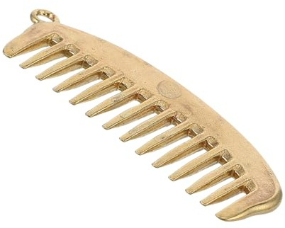 TOYANDONA Vintage Mini Metallkamm Anhänger Klein Haarkamm Schlüsselanhänger Damen Zubehör Edles DIY Geschenk Idee Retro Charme Accessoire