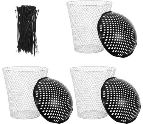 Gatuida 1 Set Compostiera interrata per vermi - Compostiera in metallo per esterni con coperchio a griglia - per rifiuti organici da cucina, orto e giardino.