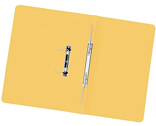 Q-Connect KF26057 Schnellhefter Folio-Format/A4 35 mm Kapazität gelb, 25-er Pack