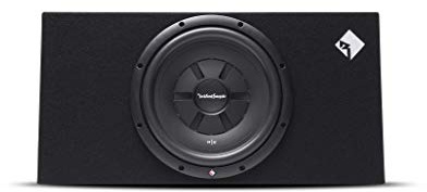 Rockford Fosgate Prime R2S-1X12 Single R2S Slim 12” Shallow Subwoofer Loaded in a Wedge Enclosure with 250 Watts RMS / 500 Watts Max
