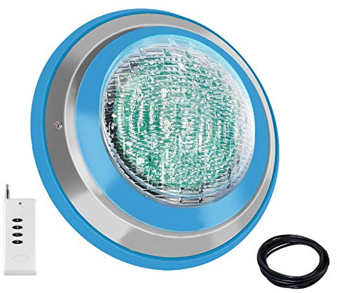 Roleadro Poolbeleuchtung, 47W RGB Multi LED Pool Licht Unterwasser mit Farbwechsel, IP68 Wasserdicht Schwimmbadbeleuchtung für Teichbeleuchtung, Pool Dekoration, 12V AC/DC