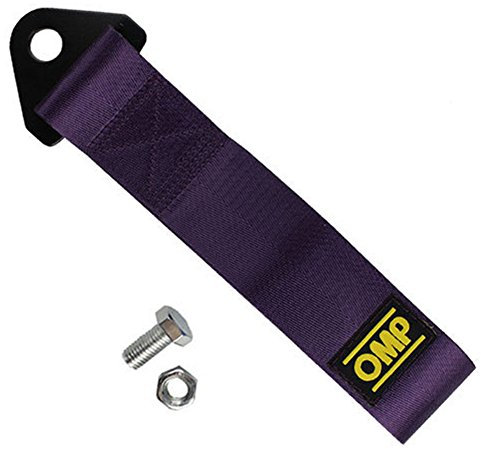 Strap Tow,Trailer Rope,Professional Shackle Universal Emergency Vehicle Trailer Rope For Car,Racing Tow Sticker Strap Set for Front Rear Bumper Towing Hook(purple)