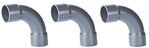 well2wellness® PVC Bogen 90° - 50 mm - 3 Stück (200039)
