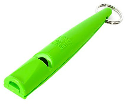 (6 Pack) Acme Model 211.5 Plastic Dog Whistle Day Glow Green for Dogs