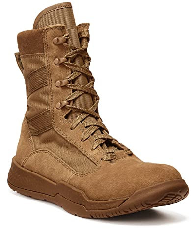 Belleville TR501 AMRAP - Botas militares y de entrenamiento atlético de 8 pulgadas para hombre, botas de la Fuerza Aérea/Ejército para hombre, OCP ACU, piel de ganado, suela de goma de tracción PT