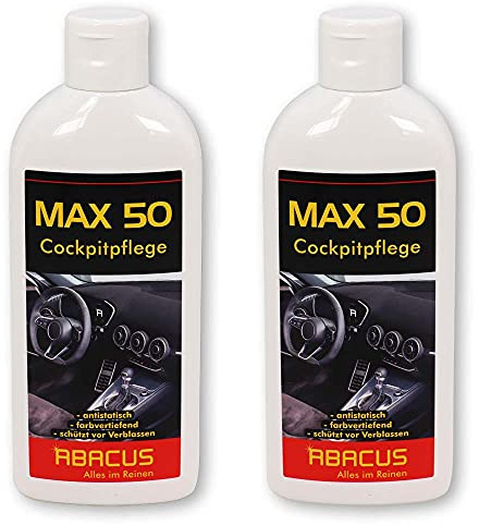 ABACUS® Cockpitpflege silikonhaltig 2X 250 ml (7726.2) - Fahrzeuginnenraumreiniger Innenraumreiniger Auto Tiefenpflege