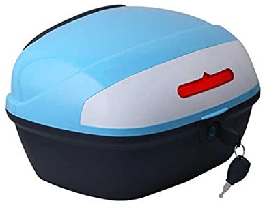 Topcase Motorradkoffer Motorrad Topcase Tasche 30L Motorradkofferhelme Motorrad -Top -Box -Reisegepäck Speicher Reflektor Bike Tail Box (Color : D)