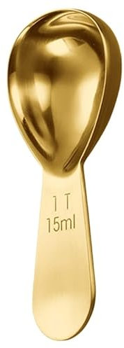 deenkdeng Coffee Powder Scoop with Graduation 30ml 15ml Stainless Steel Coffee Tea Tablespoon with Short Handle for Coffee Sugar stainless steel coffee scoops