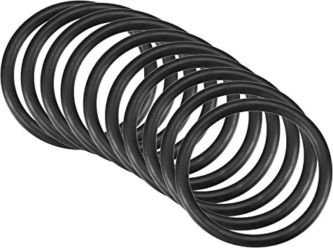 QUARKZMAN 55mm x 45mm x 5mm Nitrile Caoutchouc Joints toriques x 10 Pièces Rond Joint Rondelle pour Robinet Plomberie Réparation Étanchéité Connexion [Noir]