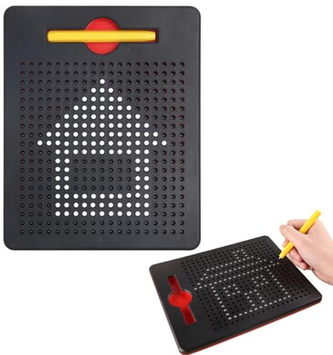 EIHI Magnet Spiel,Magnet Spielzeug Kinder,（Schwarz） Magnetische Zeichentafel,Das magische Magnetspiel, magnetische Zeichentafel, zum Mitnehmen