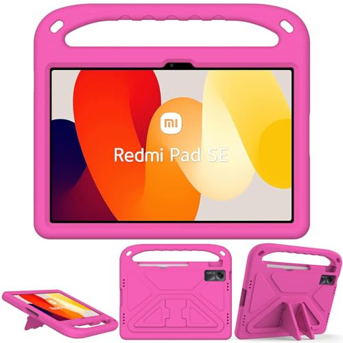 XunyLyee Cover Custodia Bambini per Xiaomi Redmi Pad SE 2023 (11 Pollici), Rosa