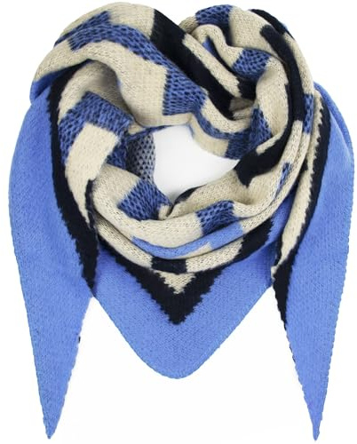 Glamexx24 Damen Schal - Damen Halstuch -viele Farben - Dreiecksform - Unisex - Winterschal Sommerschal Muster Trend Schal sehr weicher