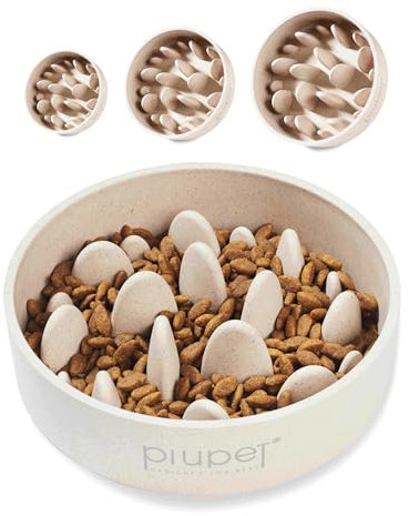 PiuPet® Antischlingnapf I 0,4L I Spülmaschinenfest | Schlingnapf Groß I Slow Feeder Hundenapf | Futternapf für Hunde