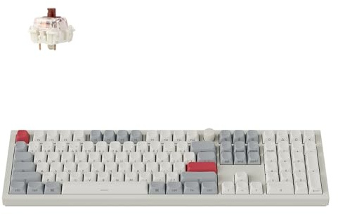Keychron Q6 Max QMK/LUANCHER Kabellose Bluetooth/2,4 GHz/USB-C kabelgebundene mechanische Tastatur, programmierbarer Knopf in voller Größe, RGB-Hintergrundbeleuchtung, Hot-Swappable Gateron Brown