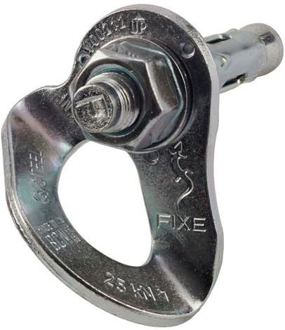FIXE – Plaqueta 1 con Parabolt en Acero Ecotri – Anclaje de Expansión para Escalada y Trabajos Verticales – Alta Resistencia 25 kN – Certificada EN959 y UIAA