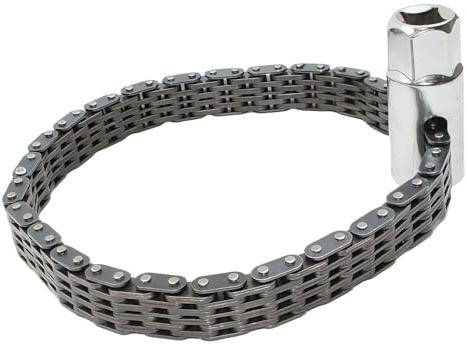 WANDGU 14 cm 52 nodi e chiave a catena doppia, chiave filtro olio a catena pesante universale per filtro olio auto