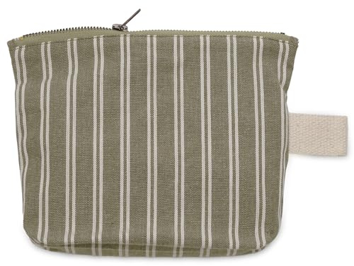 Linnea Trousse de Toilette en Coton 22x17 cm Lili DÉCO Vert Kaki