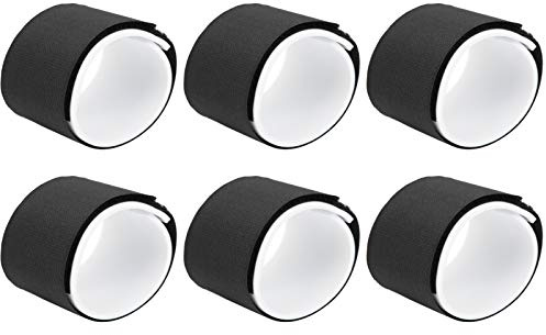 Yosoo Health Gear Correos de esquí Ajustables Cinta Adhesiva, Gancho de 6 Piezas y Envolturas de Fijación de esquí de Bucle para un Fácil Transporte, Protector de esquí Resistente, Bandas de
