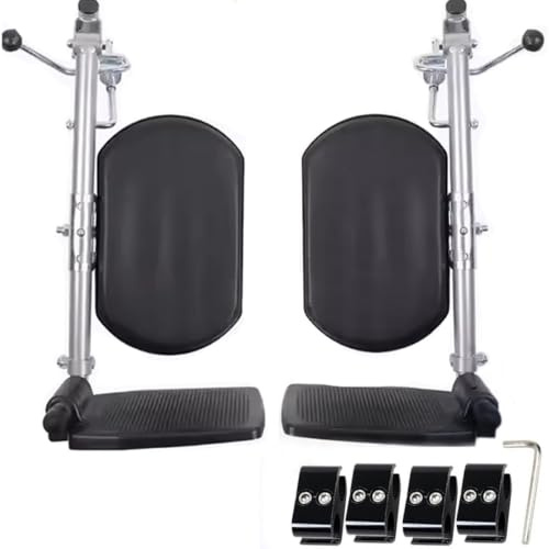 2pcs repose-pieds réglable fauteuil roulant,hauteur 40-70cm,angle 90-180 degrés,charge 100kg,coussin confort,installation facile,pour les utilisateurs de fauteuils roulants et le personnel soignant