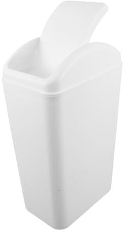 OFFSCH Cubo de Basura con Tapa Abatible Diseño Ahorra Espacio Capacidad Grande para Cocina Baño Dormitorio Uso Versátil y Práctico