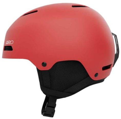 Giro Ledge FS Skihelm & Snowboardhelm M | ABS-Hartschale mit EPS, In Form Fit System, Belüftung | Freestyle Helm Matte Red (Mattes Rot)