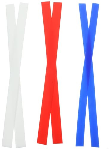 ROMISBABA Righelli di Livellamento dello Spessore in Silicone per Pasta e Biscotti, Set da 6 Guide per Mattarello, Misura Uniforme Dell’impasto per Cucina Domestica