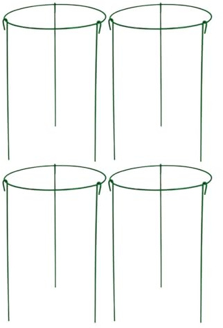 Pali di peonia | 3 gambe in metallo rotondo resistente | Supporti per peonie per piante da esterno, per giardino, cortile, patio, interni, , ortensia, dalia, vite in vaso