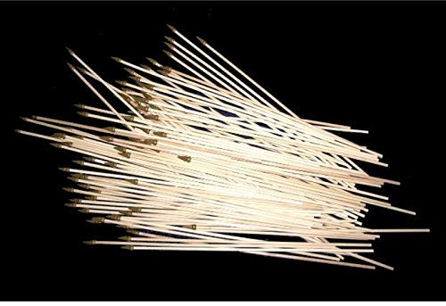 Everflag Flaggenstöcke aus Holz, rund, 100er Pack