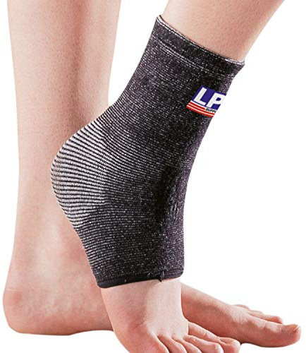 LP Support 987 Knöchelbandage - Knöchelstüze - Sprunggelenkbandage - Bamboo Edition, Größe:M, Farbe:schwarz