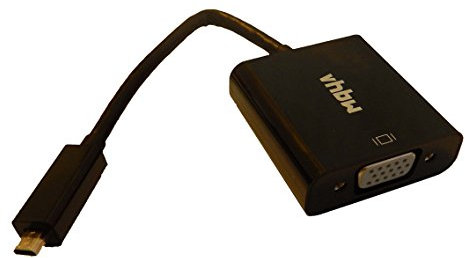 vhbw Adattatore da Micro HDMI a VGA Compatibile con Rasperry PI 400 per Monitor, TV, PC, Laptop, televisore, Computer Portatile