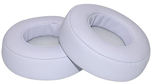 VEKEFF 2 pcs Replacement Earpads Ear Pads Cushion for Beats by Dr.Dre PRO/Detox (White)