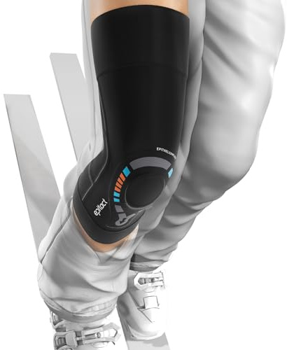EPITACT | Genouillère Physiostrap® Ski | Genou Fragile et Douloureux | Soulage et Sécurise le Genou, Maintien Rotulien Renforcé | Ultrafine, Souple, Légère | Tenue optimale | Innovation Française (XL)