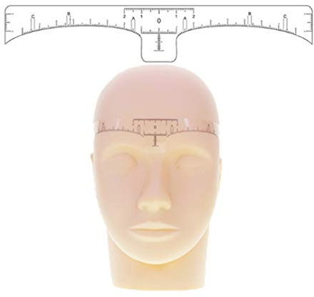 50 Stücke Klar Absolvierte Einweg Selbstklebende Augenbraue Lineal Professionelle Microblading Guide Schablone Aufkleber für Augenbraue Form Design