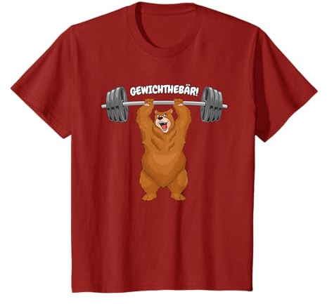 Gewichthebär Shirt lustiges Gewichtheber Kraftsport T-Shirt