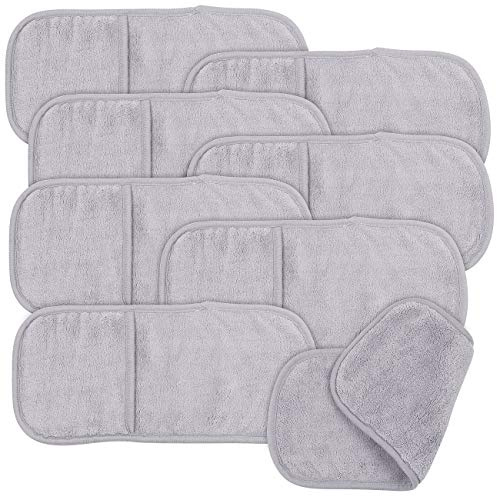 Sichler Beauty Waschlappen Mikrofaser: 8er-Set 2in1-Mikrofaser-Kosmetiktücher und Reinigungs-Handschuhe (Reinigungshandschuhe, Mikrofaserhandschuhe, Gesicht)