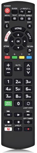 MYHGRC Replacement Panasonic TV Remote Control for TV with NETFLX Buttons - No Setup Required Panasonic universal remote