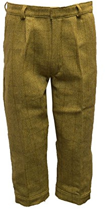 Walker & Hawkes – Pantaloni da uomo in tweed Derby da caccia, pantaloni alla zuava, Salvia chiara., 64