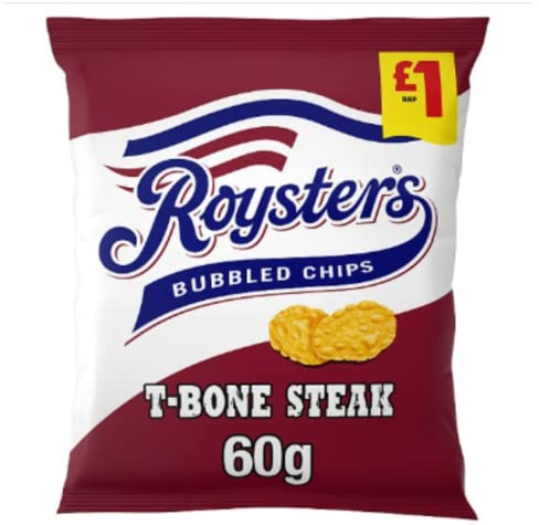 Roysters Boîte de 20 chips à steak T-Bone 60 g