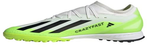 adidas Uni-Fußballschuhe X Crazyfast.3, Teppich,, Mehrfarbig (Cloud White Core Black Lucid Lemon), 45 1/3 EU